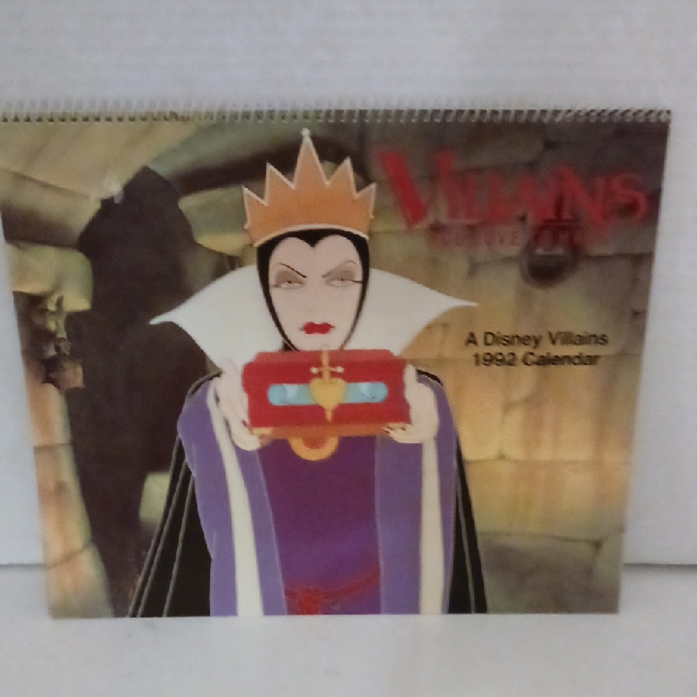 Disney Villains 1992 Calendar